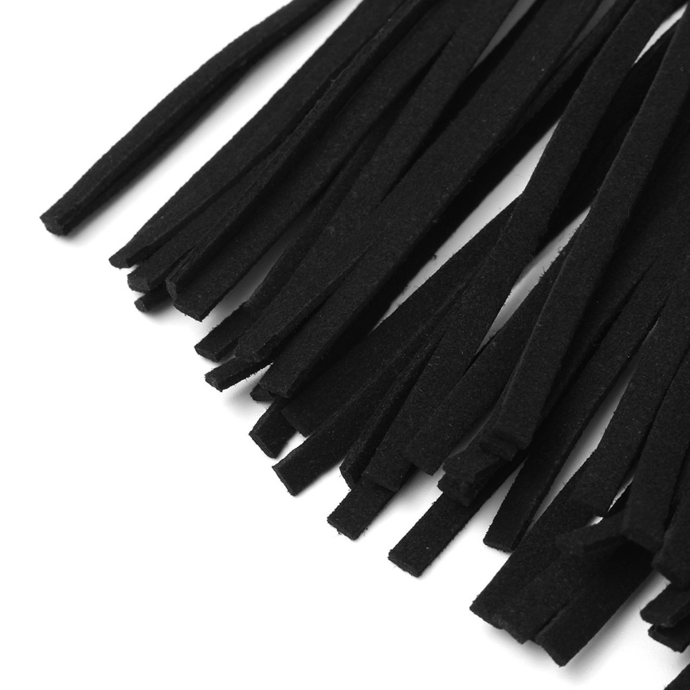 Suede Fringe Bib Necklace Custom Made - Picture 5 of 8